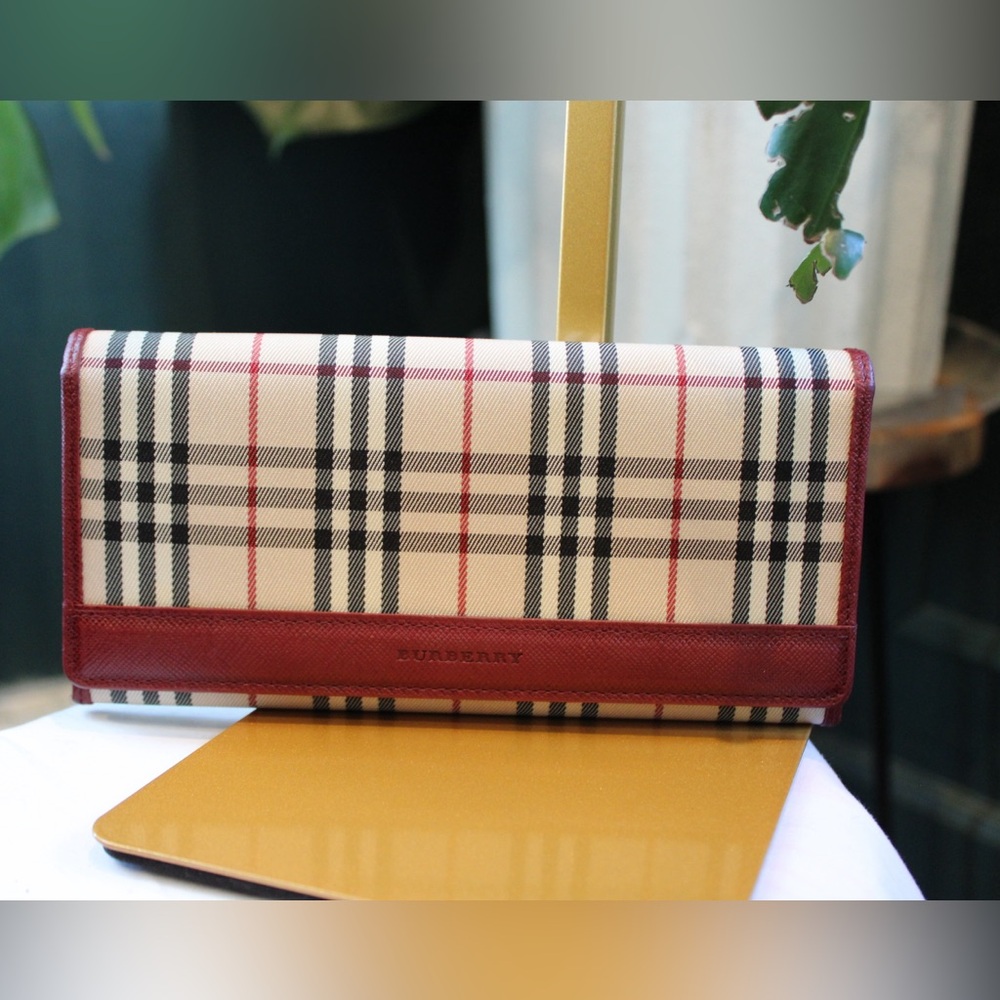 Burberry Check Continental Wallet